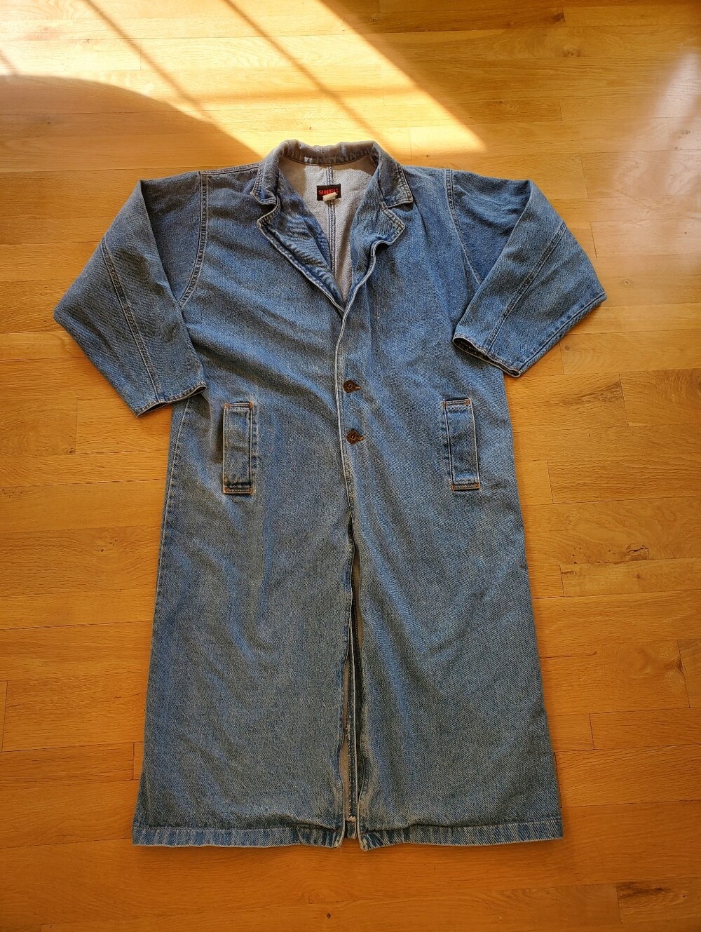 1980s Denim Duster Jacket